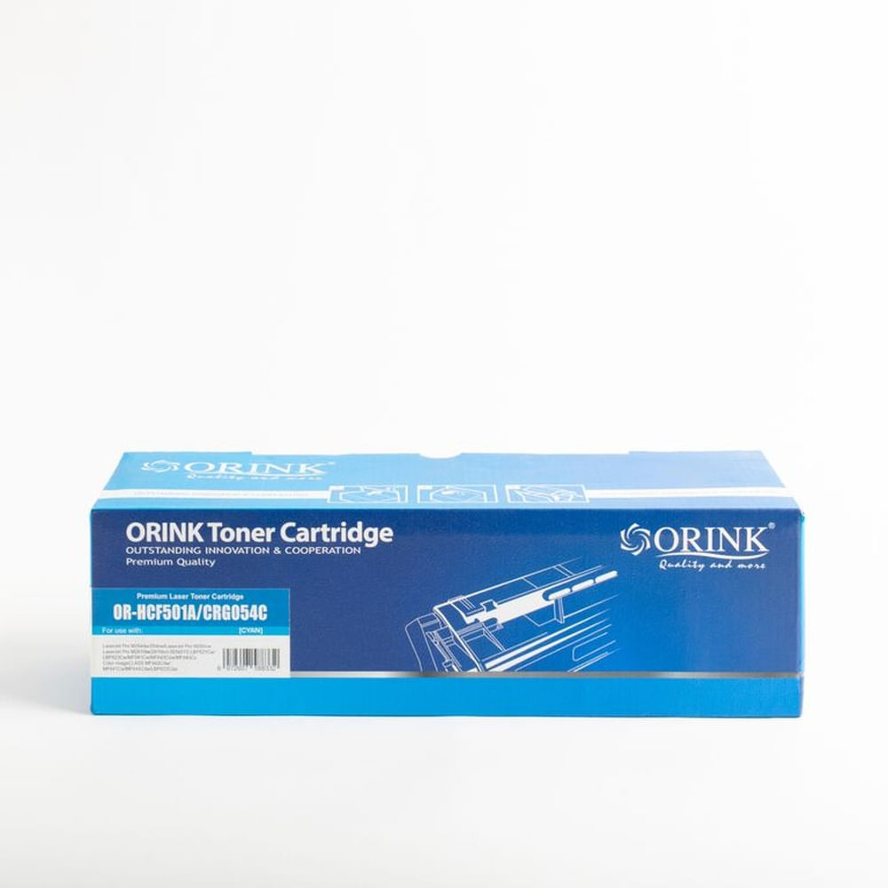 Tóner Compatible Orink HCF 501A  CRG 054 C Azul Cyan para HP