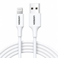 Cable USB-A Lightning Ugreen 1 M 2.4A 480Mbps MFi iPhone Blanco