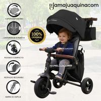 Triciclo Guiador TOAD para Niños con Bolso Black