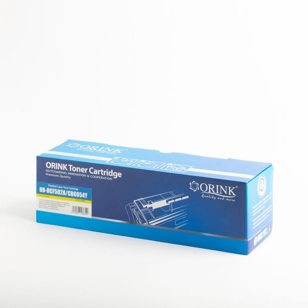 Tóner Compatible Orink HCF 502A  CRG 054 Y Amarillo Yellow para HP