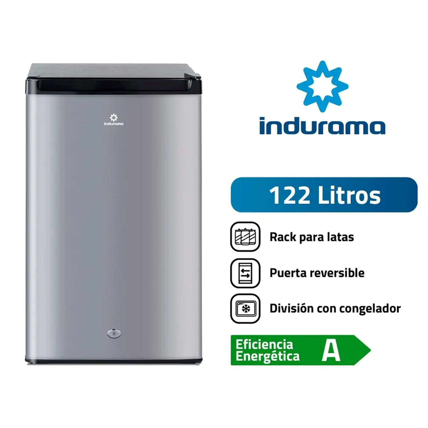 Frigobar Indurama 122 Litros RI-159CR Silver