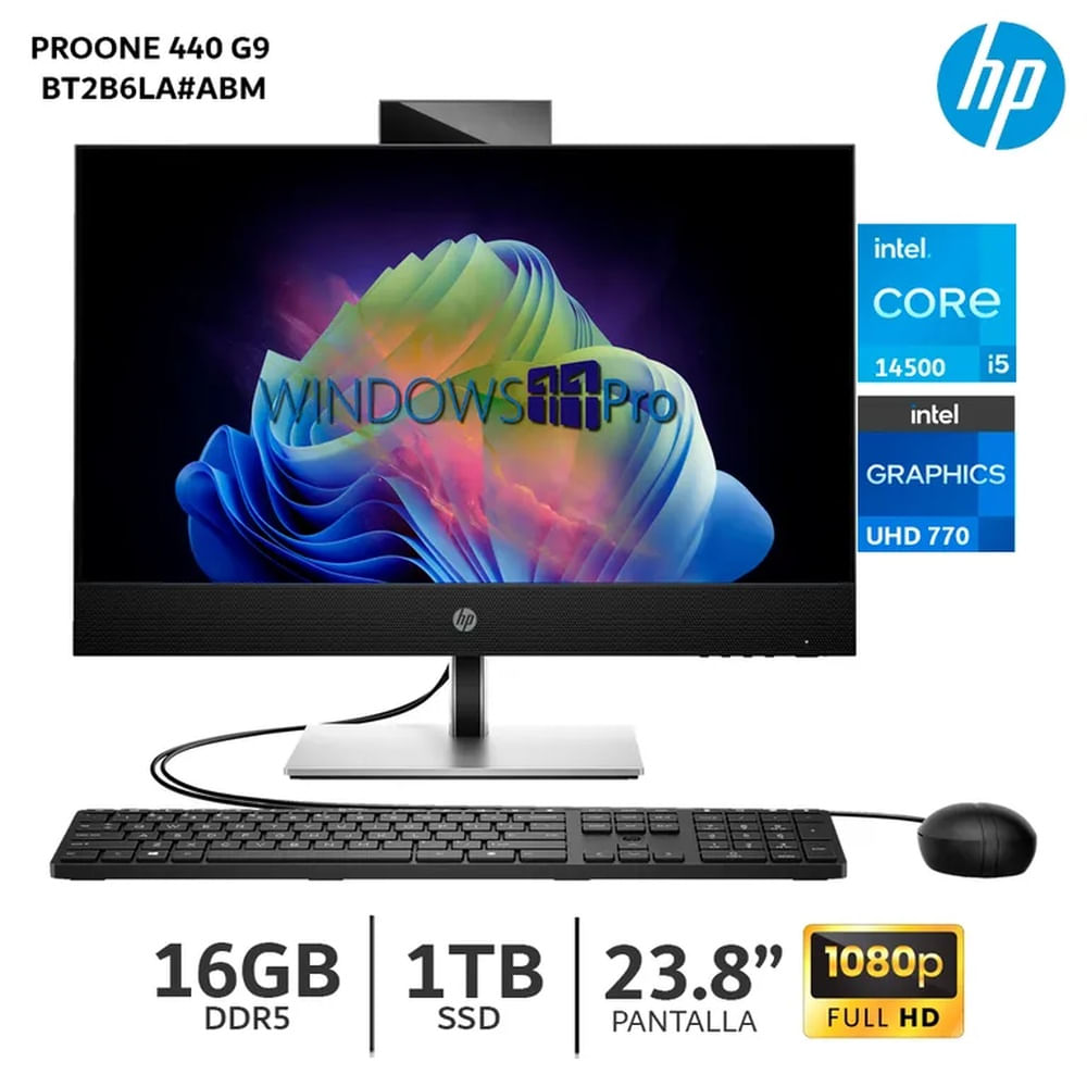 All-in-One HP ProOne 440 G9 23.8” Core i5-14500 / 16Gb Ram / 1TB SSD – BT2B6LA#ABM