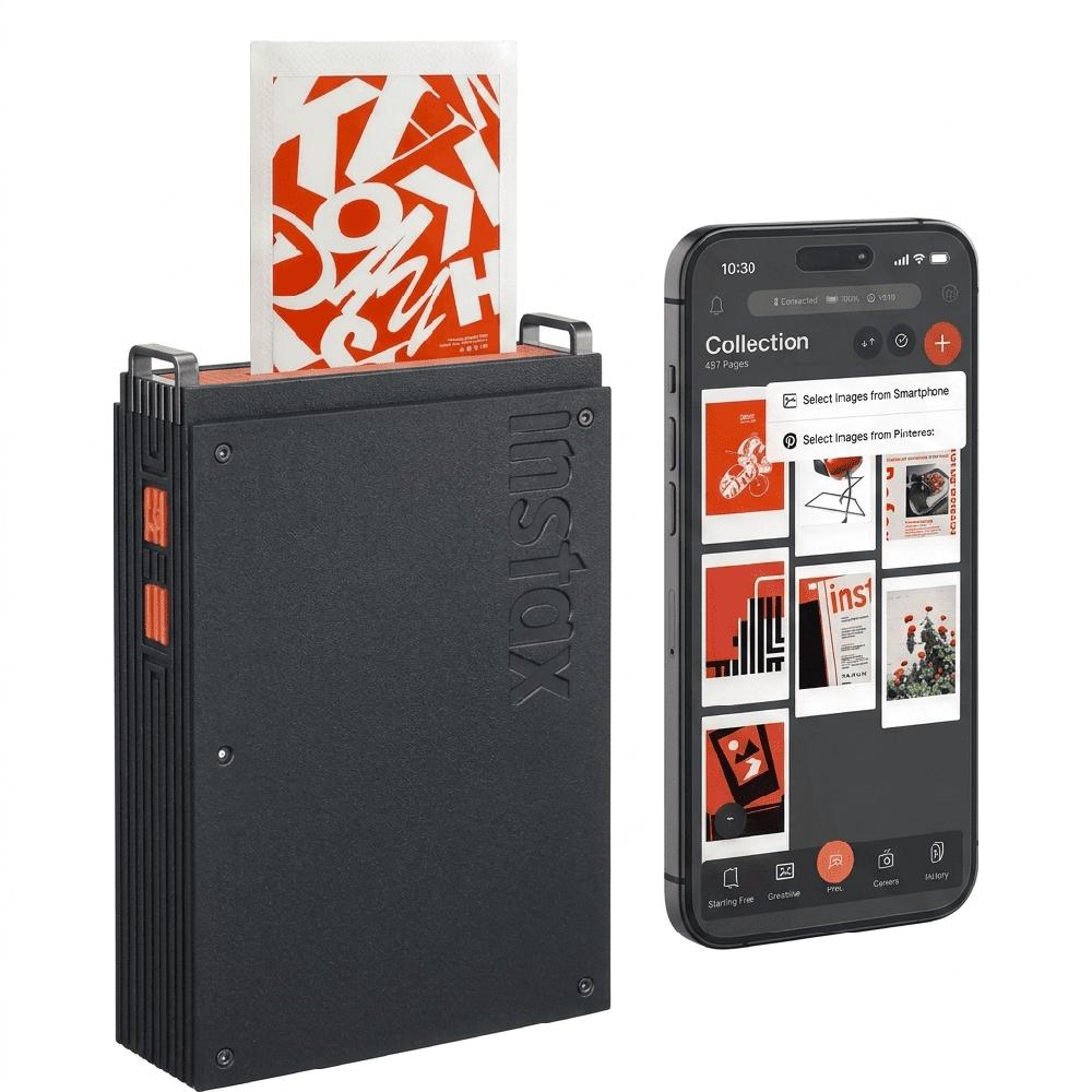 Impresora FUJIFILM Mini Link Plus Black and Orange