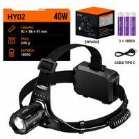 Linterna Frontal Superfire Hy02 Con Sensor De Movimiento