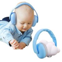 Audífonos Antiruido Orejeras para Bebés 3-24 meses Reducción de Ruido 26dB Celeste Gris - ONH