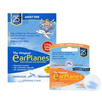 Tapones para Dolor de Oído en Avión  Adultos (3 par) y Niños (1 Par) - EARPLANES