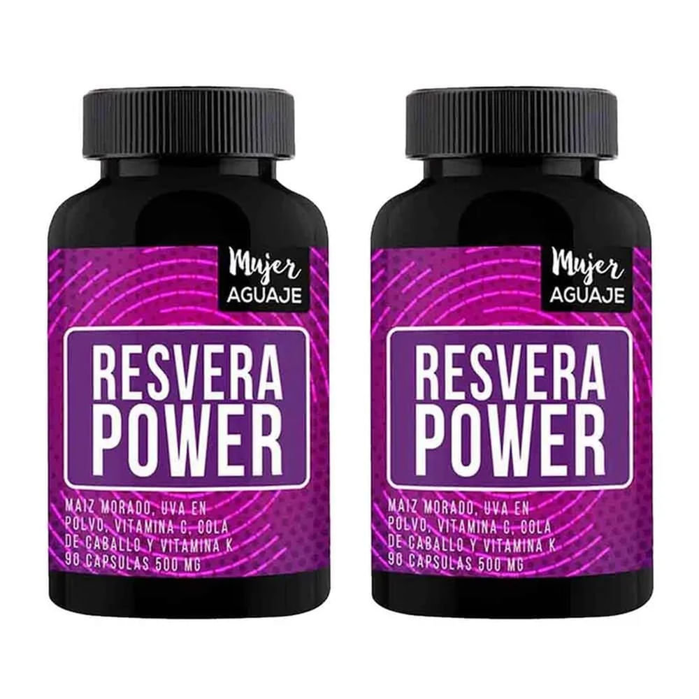 Resvera Power 90 Cápsulas Mujer Aguaje - Pack x 2