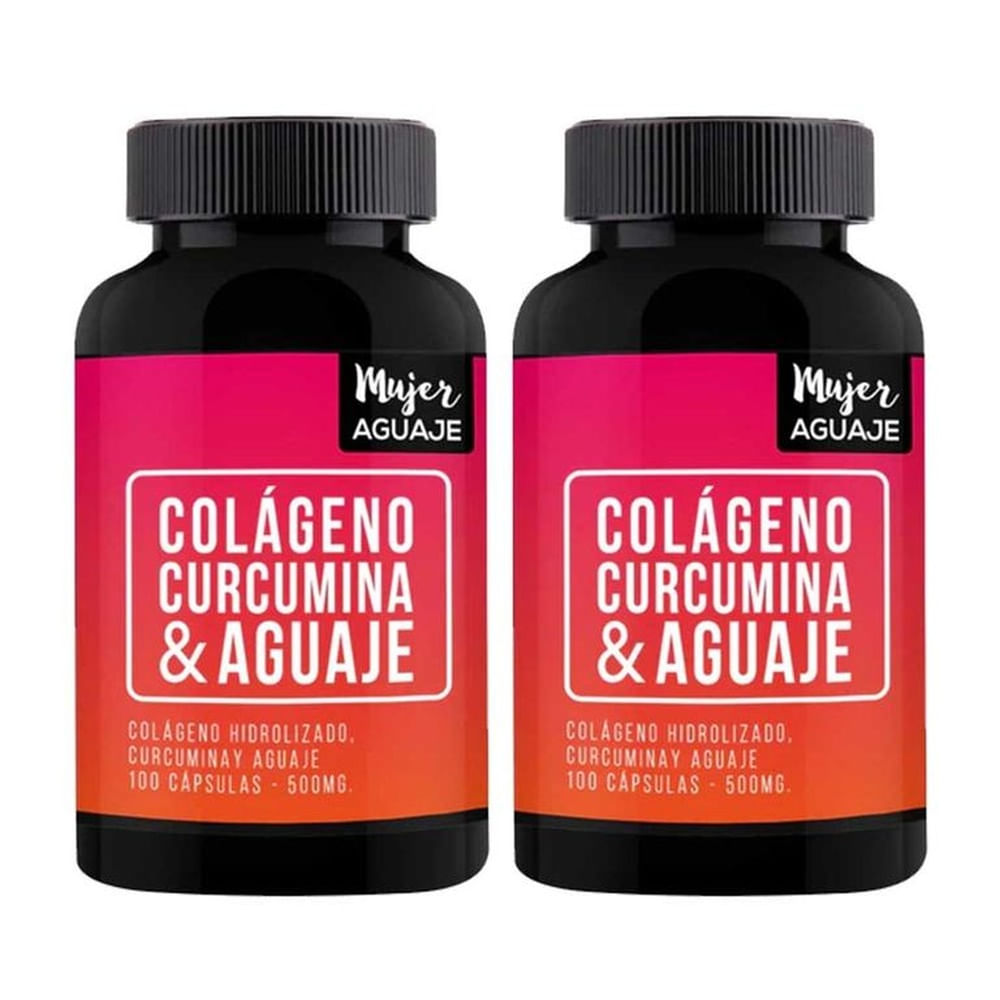 Colágeno Curcumina y Aguaje 500 mg Mujer Aguaje Pack x 2