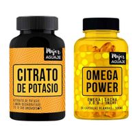Citrato de Potasio 90 Cápsulas + Omega Power 60 Cápsulas Mujer Aguaje