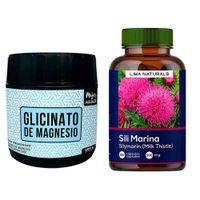 Glicinato de Magnesio 200 g + Silimarina Lima Naturals