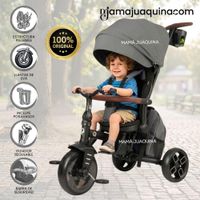 Triciclo Guiador SHELY PLUS para Niños con Mochila Gray