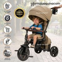 Triciclo Guiador SHELY PLUS para Niños con Mochila Coffee