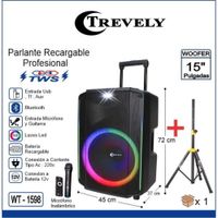 Parlante Activo 15 TREVELY TA-1598 800W + Tripode