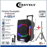 Parlante Activo 15 TREVELY TA-1592 800W + Tripode