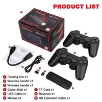 Consola de videojuegos X2 mando inalámbrico recargable 64G 37000 juegos