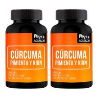 Cúrcuma Pimienta y Kion 500 mg Mujer Aguaje Pack x 2