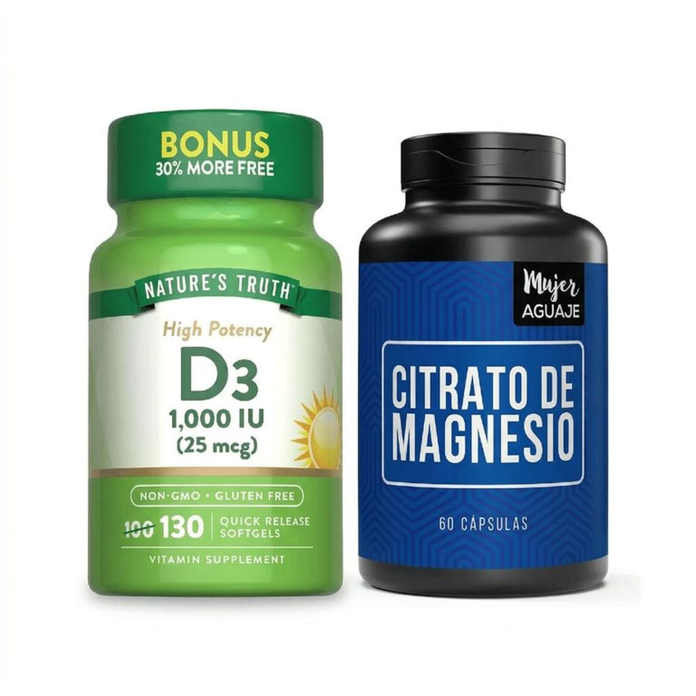 Vitamina D3 y Citrato de Magnesio