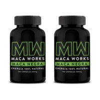Pack 02 Frascos Maca Negra Maca Works 100 Capsulas