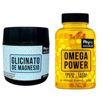 Glicinato de Magnesio 200 g + Omega Power Mujer Aguaje