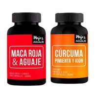 Maca Roja & Aguaje 100 Cápsulas + Cúrcuma 100 Cápsulas Mujer Aguaje