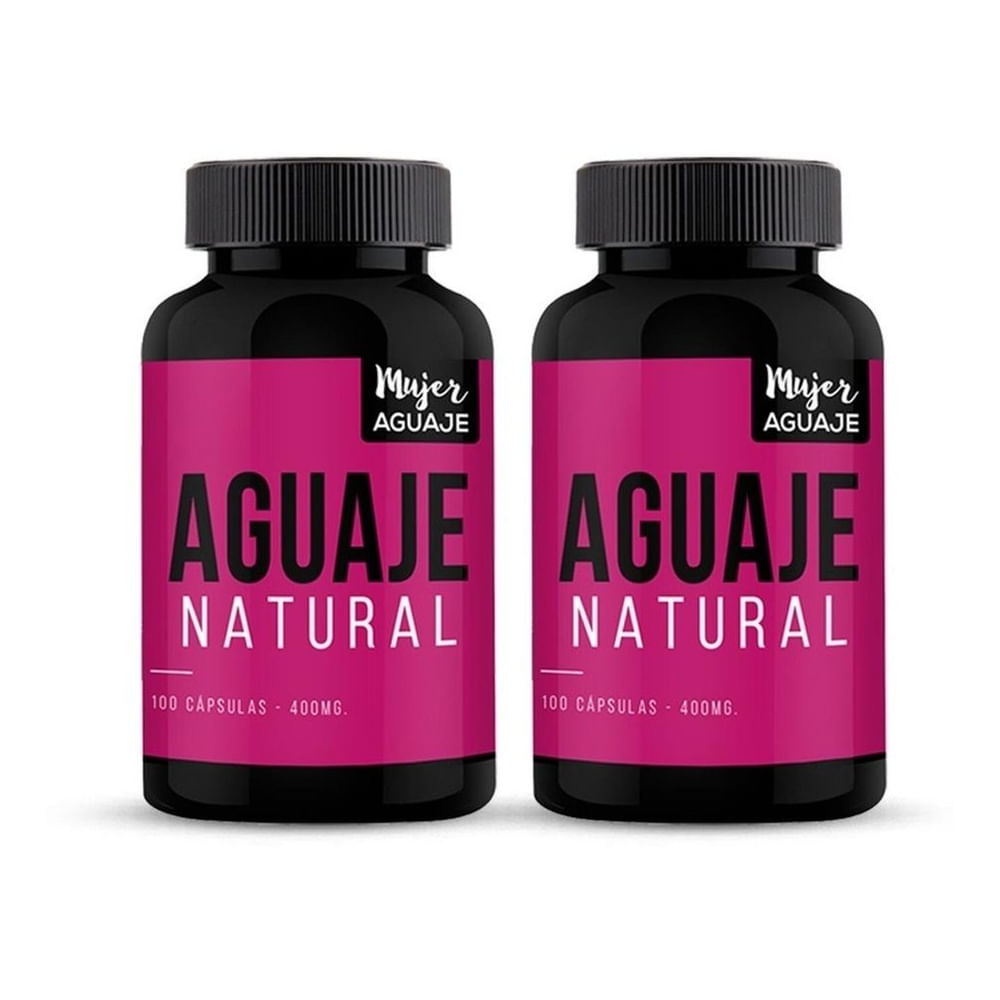 02 Frascos Aguaje Natural Mujer Aguaje 100 Capsulas