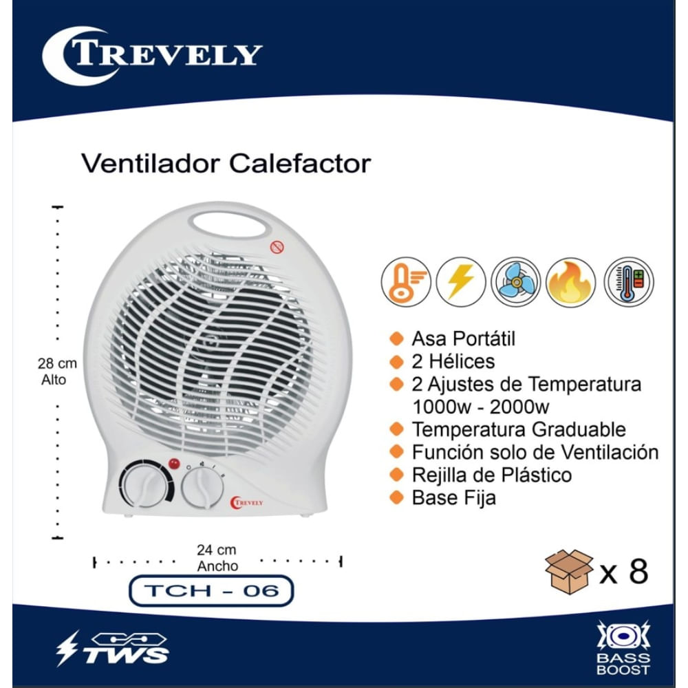 Termoventilador TREVELY TCH-06 -2000W