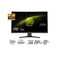 Monitor Gaming MSI MAG 275CQF E18 27  Curvo QHD 2560x1440 180Hz 0.5ms DP HDMI Rapid VA