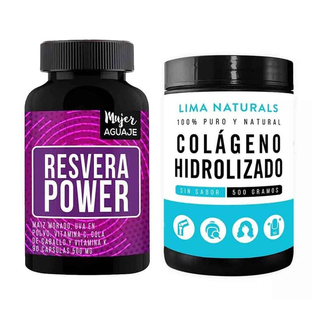 Resvera Power + Colágeno 500 gramos Lima Naturals