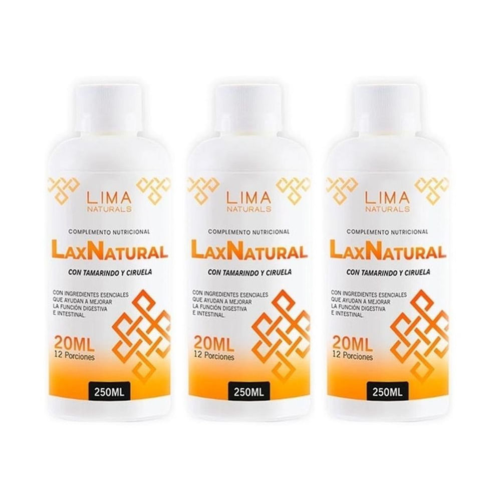LAX NATURAL 250ml LIMA NATURALS X 3