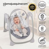 Mecedora Eléctrica para Bebés KRIS-IS Colección Limitada Gray