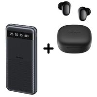 Combo Power Bank Remax RPP-10 Negro + Audífono Xiaomi 6 Play Negro