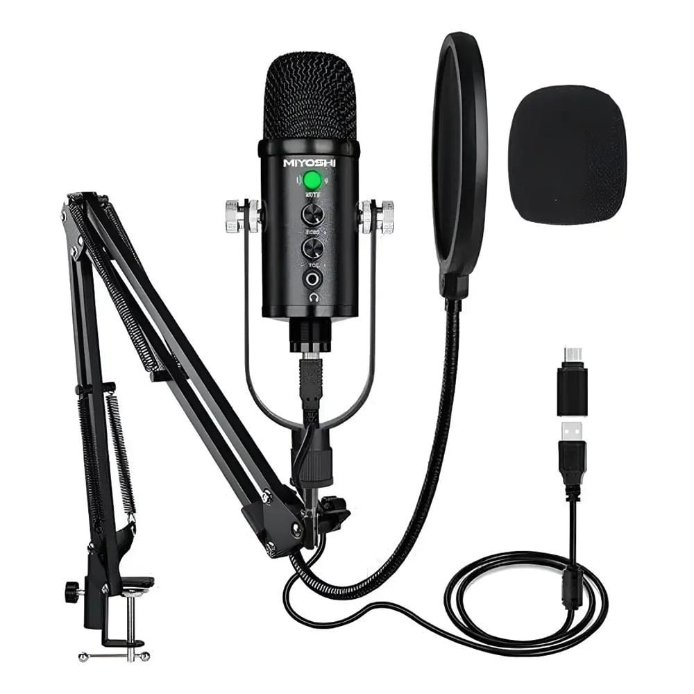 Micrófono Modelo BM-86TZ PC Laptop  Celular USB Contenido