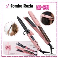 COMBO  ROZIA ALIZADORA Y RIZADOR DE CABELLO HR-891
