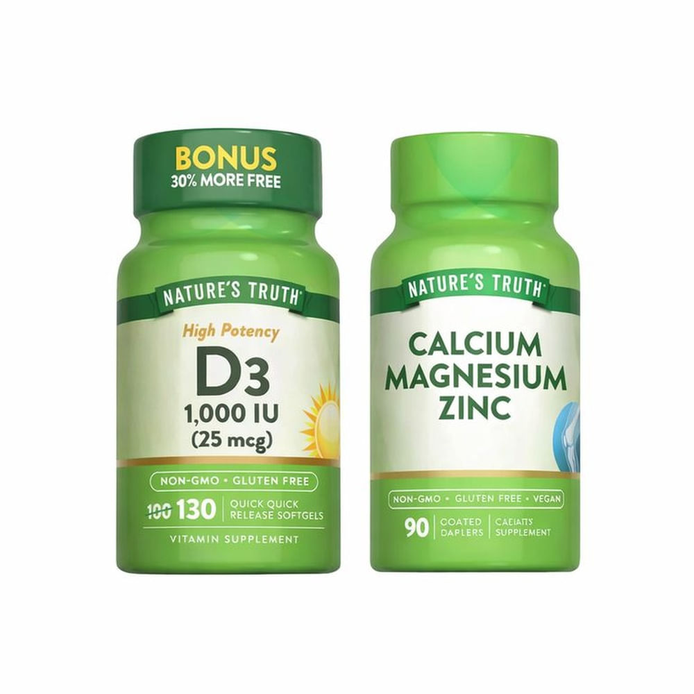 Calcio Magnesio Zinc y Vitamina D3