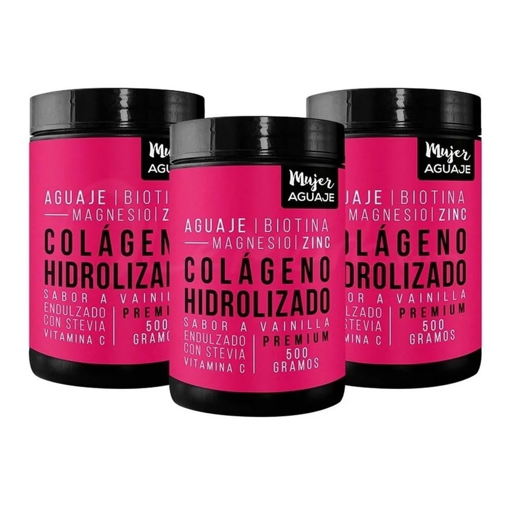 Colágeno Hidrolizado Vainilla 500G X 3