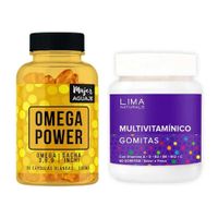Omega Power + Gomitas Adulto Multivitamínico Lima Naturals
