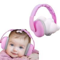 Audífonos Antiruido Orejeras para Bebés 3-24 meses Reducción de Ruido 26dB Rosa Gris - ONH