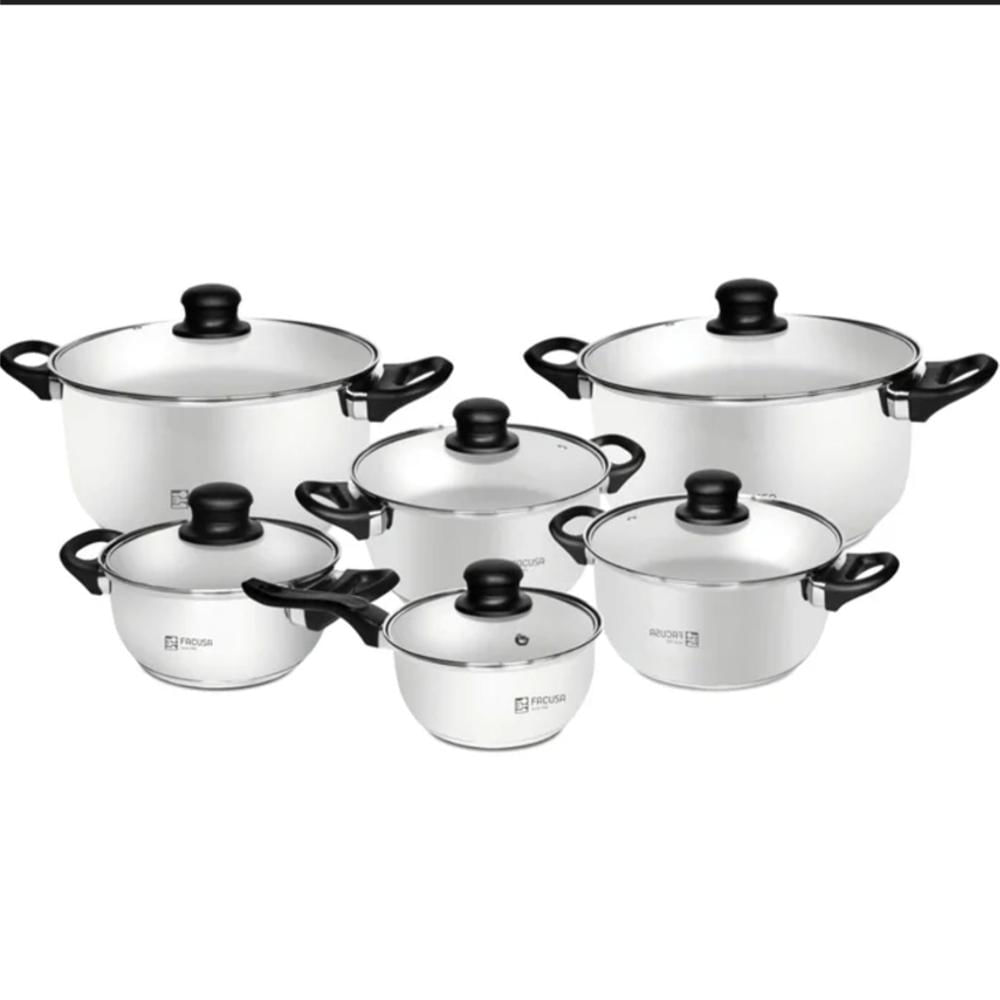 Set de Ollas Facusa Hogar 12 Piezas Cocina Completa