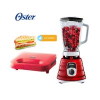 Combo OSTER Licuadora 1.25 LT BLST4126R- Sandwichera
