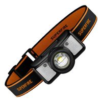Linterna Frontal Recargable Usb Luz Blanca roja Y Ligera