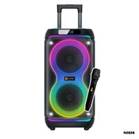 PARLANTE KASSEL CON BATERIA 80W RMS 1 MICROFONO - K2826