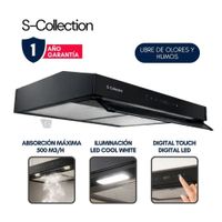 Campana Extractora Slim Black Touch Free S-Collection 60cm  TURE18C0V2