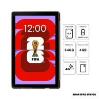 TABLET ADVANCE SMARTPAD SP5706 4G LTE 4GB RAM 64GB ROM - GRIS + FLIP COVER