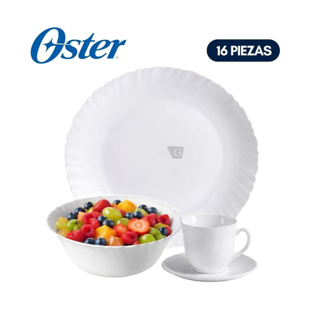 Juego de Vajilla Oster Dinnerware 16 piezas 139976.16