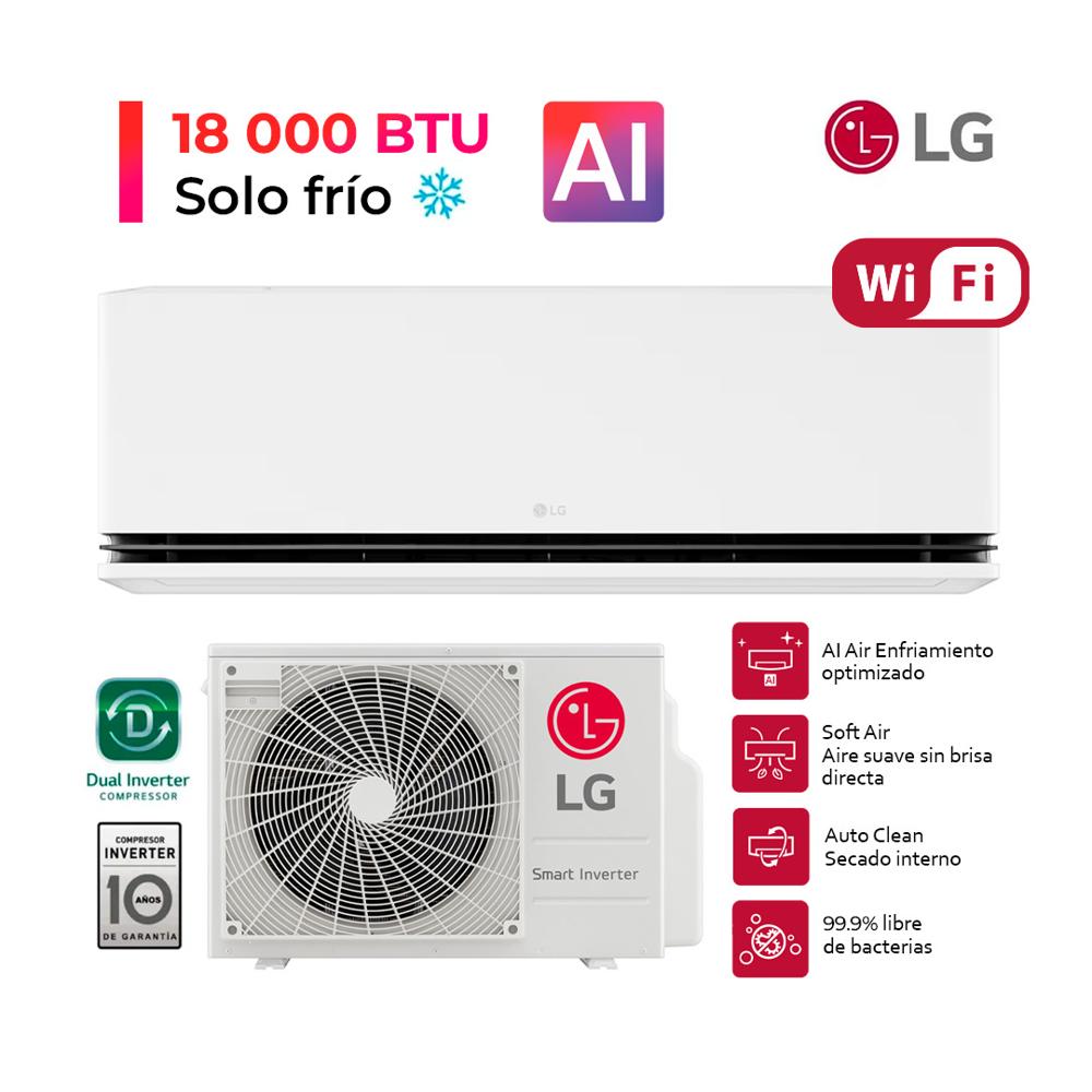 DUALCOOL Aire Acondicionado Inverter 18000 BTU Función solo frío con IA