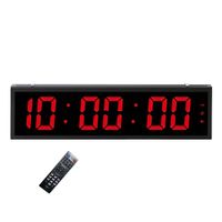 Reloj Digital LED Gigante 70x19 cm con Cronómetro- Cuenta Regresiva- Intervalos y Control Remoto