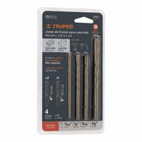 Juego de 4 brocas para concreto TRUPER - 102706