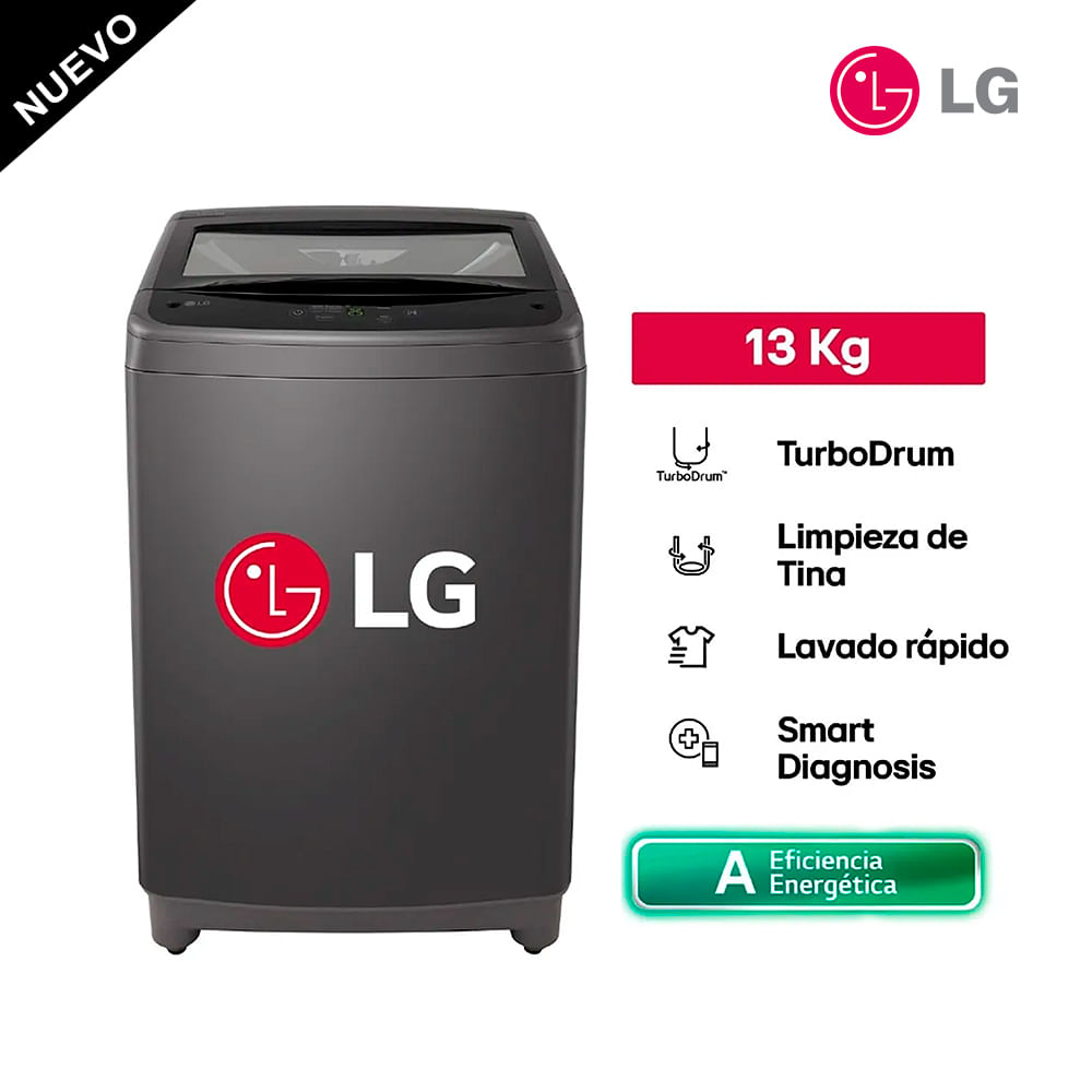 Lavadora Automática LG Smart Inverter WT13BVTB 13 Kg TurboDrum