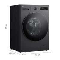 Lavaseca Automática LG WD15EBNTSPG 15Kg Lavado -  8Kg Secado Carga Frontal Negro