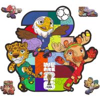 ROMPECABEZAS BOLSILLO FIFA WORLD CUP 2026 MASCOTAS 26 PCS